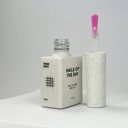 NAILSOFTHEDAY Fiber base – base para uñas con fibras de nailon, 10 ml