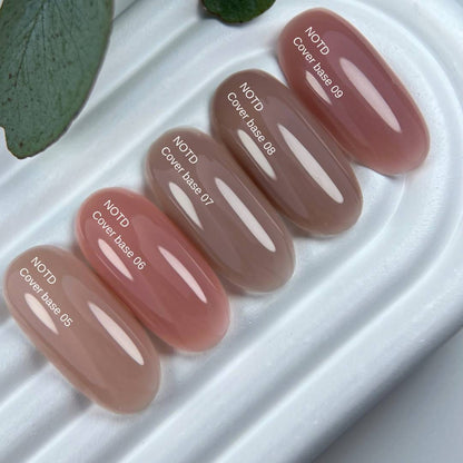 Nailsoftheday Cover Base NEW Formula Milk 01 - base camuflaje semitransparente de tono frío lechoso, 10 ml.