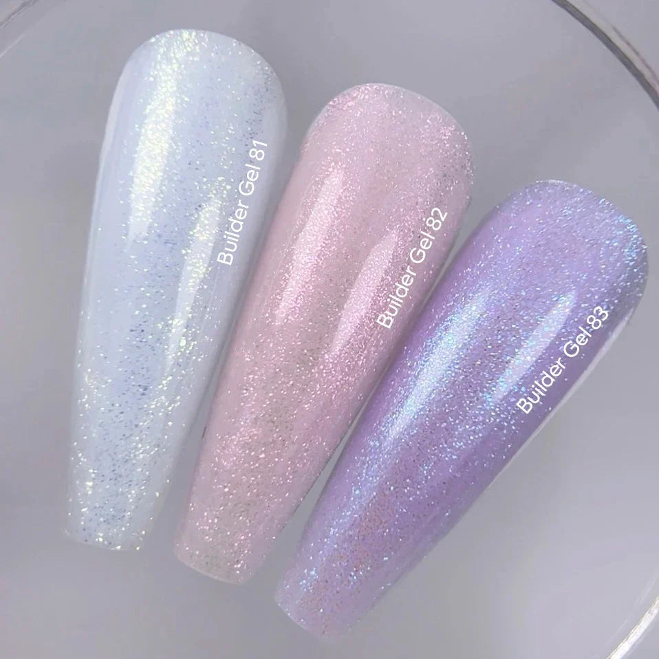 NAILSOFTHEDAY Builder Gel 82 — gel constructor rosa con shimmer, 15 ml