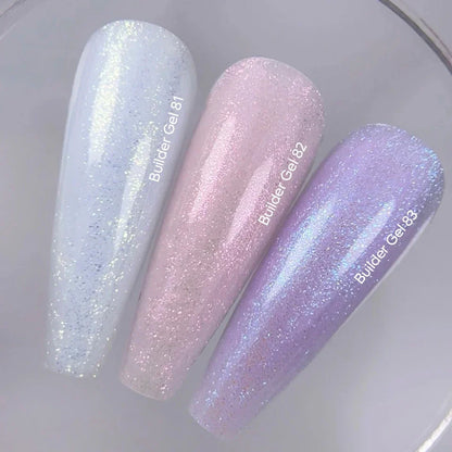 NAILSOFTHEDAY Builder Gel 83 — gel constructor violeta con shimmer, 15 ml