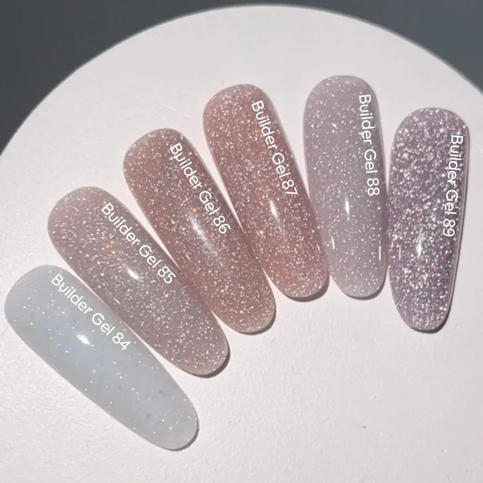 NAILSOFTHEDAY Builder Gel 88 — builder gel beige reflectante con brillo opal, 15 ml