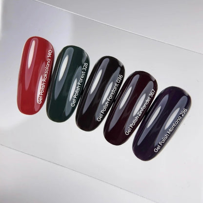 NAILSOFTHEDAY Gel Polish Zinfandel — esmalte semipermanente burdeos oscuro, cobertura en una sola capa, 10 ml