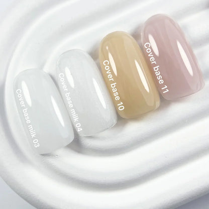 Nailsoftheday Cover base NEW Formula 15 —  base camuflaje en tono nude natural para uñas, 10 ml