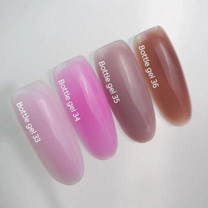 NAILSOFTHEDAY Bottle Gel 34 – gel ultraresistente rosa delicado para el refuerzo de uñas, 10 ml