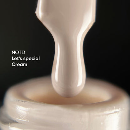 NAILSOFTHEDAY Let's Special Cream: esmalte semipermanente en color crema para cubrir uñas en una capa, 10 ml