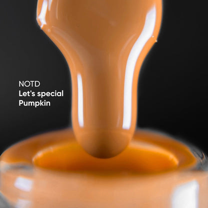 NAILSOFTHEDAY Let's Special Pumpkin: esmalte semipermanente color calabaza para uñas que cubre en una capa, 10 ml