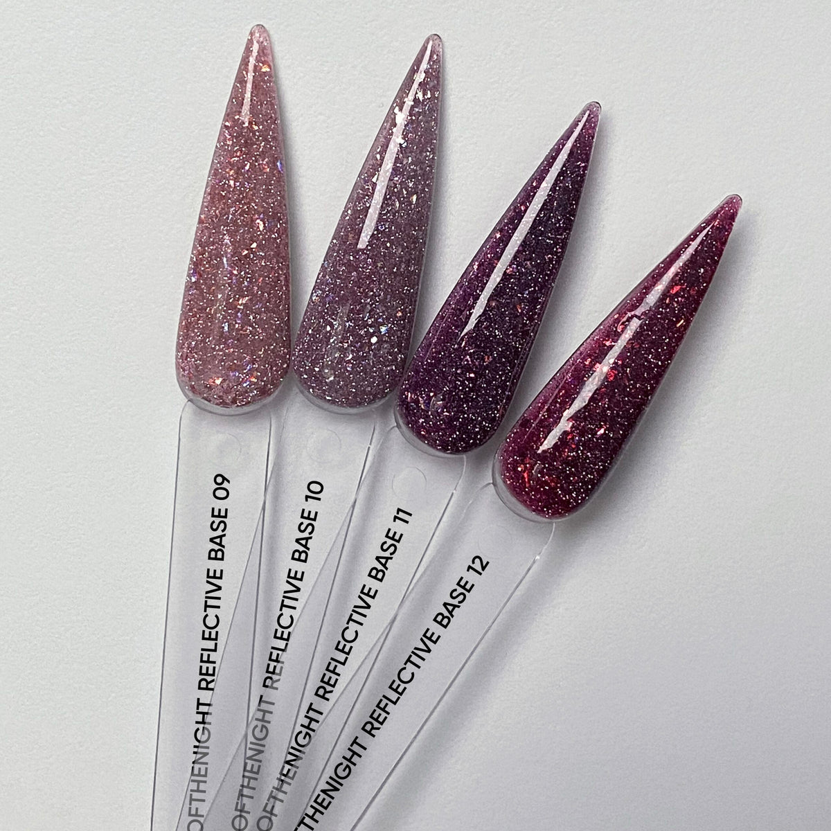 NAILSOFTHENIGHT Reflective base 12 — base reflectante de camuflaje con brillo, 10 ml