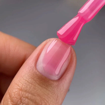 NAILSOFTHEDAY Cover Base 47 Light Pigment – base para uñas rosa intenso semitransparente con pigmentación ligera, 10 ml