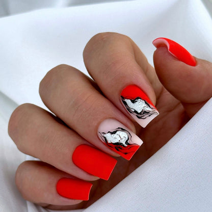 NAILSOFTHEDAY Premium gel paint Black no wipe - pintura en gel sin capa pegajosa, 5 ml