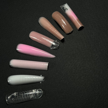NAILSOFTHEDAY Dual Form Square (Type 2): formas superiores cuadradas anchas/almendradas para uñas, 130 piezas