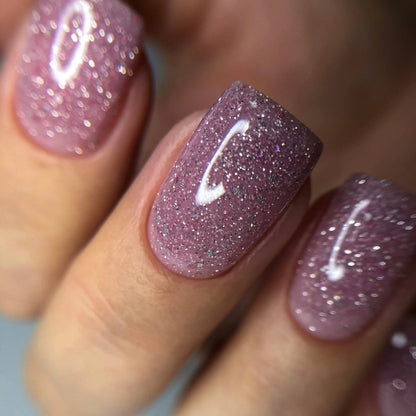 NAILSOFTHENIGHT Reflective base 06 - base reflectante de camuflaje con brillo (rosa suave), 10 ml