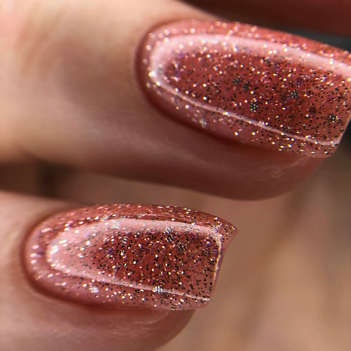 NAILSOFTHENIGHT Reflective base 08  - base reflectante de camuflaje con brillo (melocotón), 10 ml