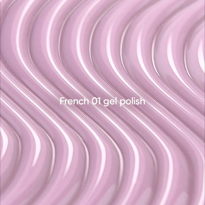 NAILSOFTHEDAY Gel Polish French 01 — esmalte semipermanente rosa nude con nivel reducido de pigmentación, 10 ml