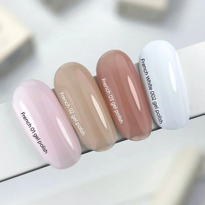 NAILSOFTHEDAY Gel Polish French 01 — esmalte semipermanente rosa nude con nivel reducido de pigmentación, 10 ml
