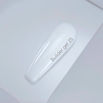 NAILSOFTHEDAY Builder Gel 25 — gel constructor blanco intenso para extensión de uñas, 15 ml.