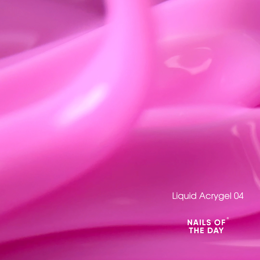 NAILSOFTHEDAY Liquid Acrygel 04 — Acrygel líquido rosa de nueva fórmula para uñas, 15 ml