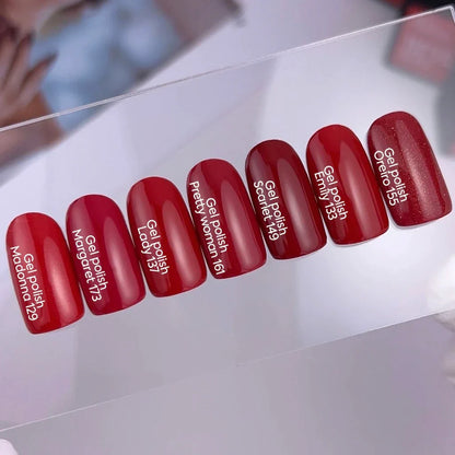 NAILSOFTHEDAY Let's Special Lady - esmalte semipermanente de uñas  rojo intenso que cubre una capa, 10 ml