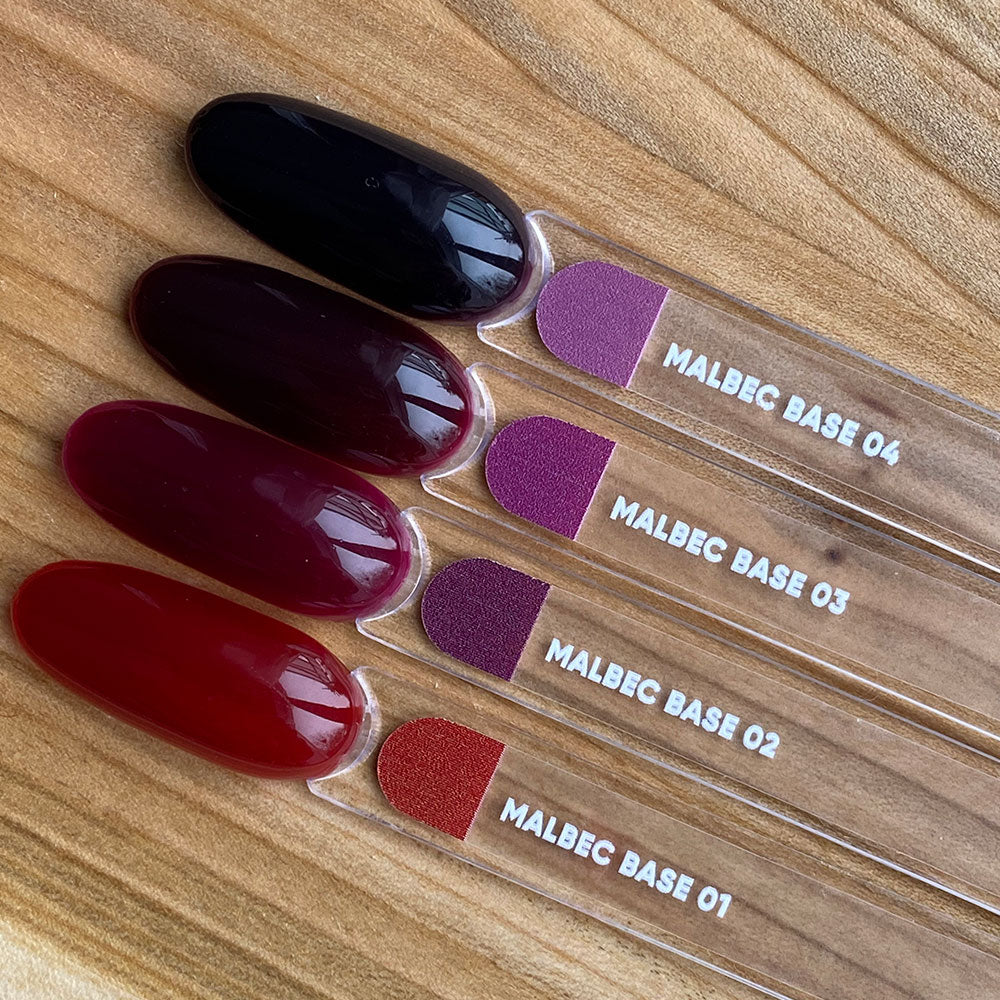 NAILSOFTHEDAY Malbec base 04 – base imitacion cristal de negro violeta, 10 ml