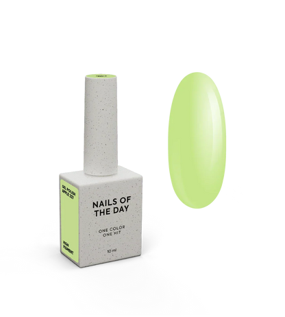 NAILSOFTHEDAY Let's Special Apple - Esmalte semipermanente en gel pastel lima que cubre en una capa, 10 ml