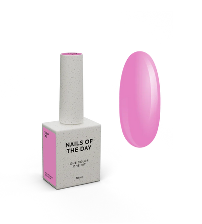 NAILSOFTHEDAY Gel Polish Tulip — esmalte semipermanente rosa frío, cubre en una sola capa, 10 ml.