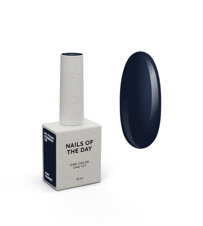 NAILSOFTHEDAY Let's Special Blueberry - esmalte semipermanente de uñas en gel azul intenso que cubre una capa, 10 ml