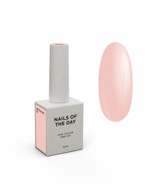 NAILSOFTHEDAY Bottle gel 04 – gel ultrafuerte (beige leche), 10 ml