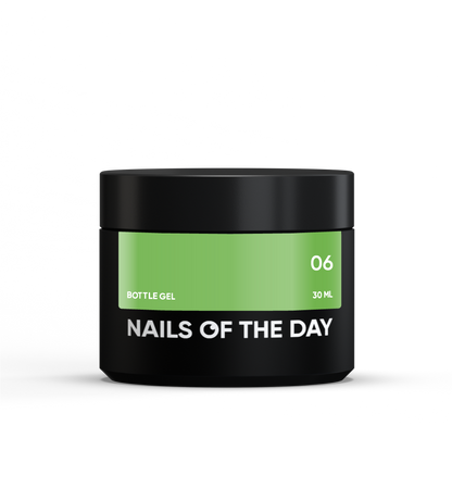 NAILSOFTHEDAY Bottle gel 06 – gel súper fuerte (verde claro), 10 ml