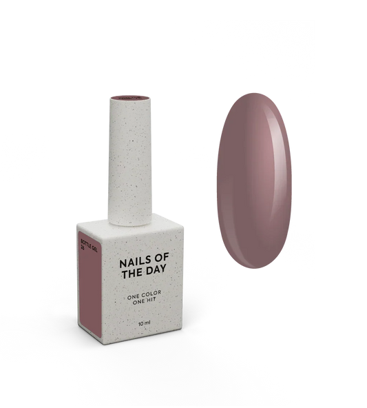 NAILSOFTHEDAY Bottle Gel 26 – gel ultraresistente beige cálido para el refuerzo de uñas, 10 ml
