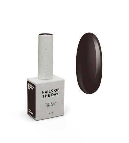 NAILSOFTHEDAY Let’s Special Brownie — esmalte semipermanente marrón frío para uñas, que cubre en una sola capa, 10 ml.