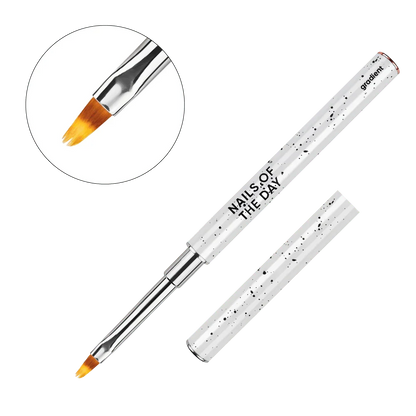 NAILSOFTHEDAY Brush Gradient — pincel profesional metálico con tapa, diseñado para realizar degradados perfectos, 12 mm.