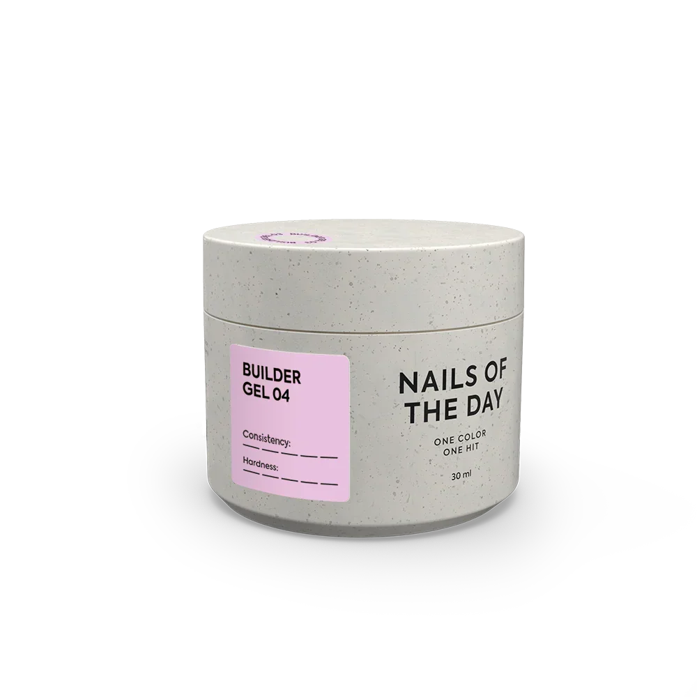 NAILSOFTHEDAY Builder Gel 04 — gel rosa para extensiones de uñas, 15 ml