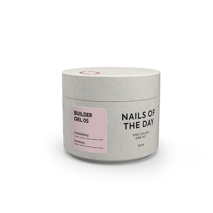 NAILSOFTHEDAY Builder Gel 05 — gel nude para extensiones de uñas, 15 ml