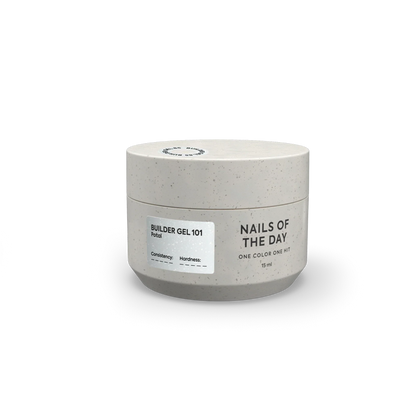 NAILSOFTHEDAY Builder Gel 101 — builder gel lechoso con pan de oro, 15 ml