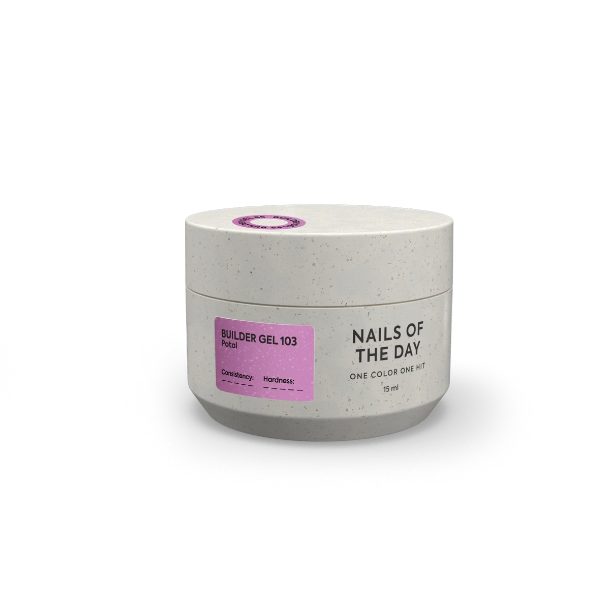 NAILSOFTHEDAY Builder Gel 103 — builder gel rosa con pan de oro, 15 ml