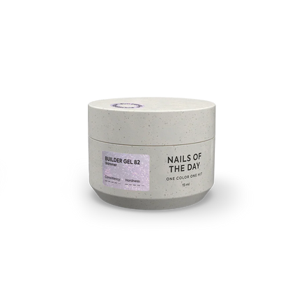 NAILSOFTHEDAY Builder Gel 82 — gel constructor rosa con shimmer, 15 ml