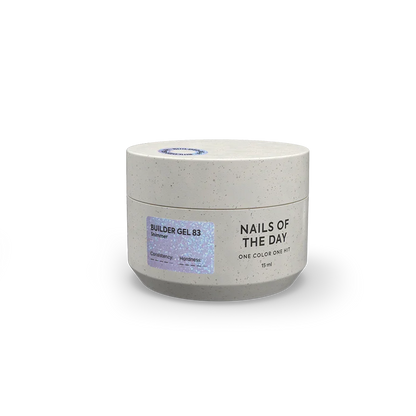 NAILSOFTHEDAY Builder Gel 83 — gel constructor violeta con shimmer, 15 ml
