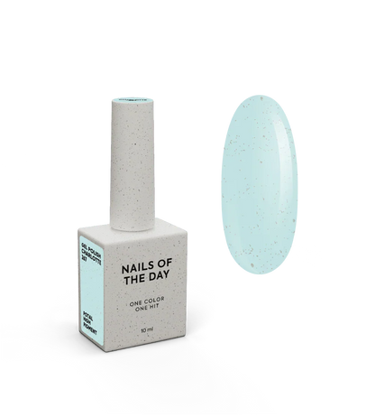 NAILSOFTHEDAY Let’s special Charlotte  — esmalte semipermanente menta-azul con brillo dorado, 10 ml