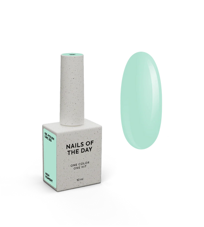 NAILSOFTHEDAY Gel Polish Chic — esmalte semipermanente turquesa pastel con cobertura en una capa, 10 ml