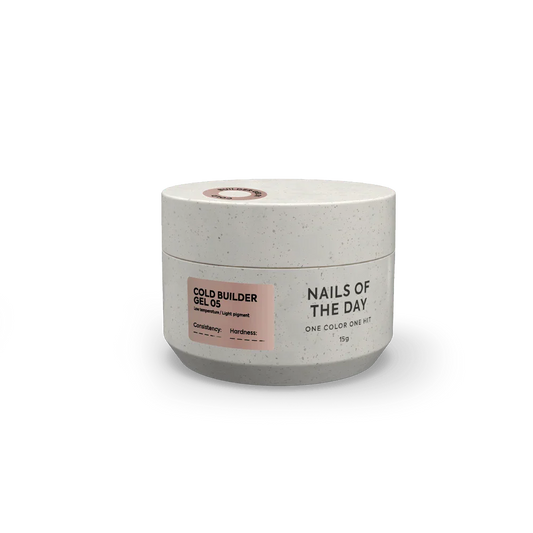 NAILSOFTHEDAY Cold Builder Gel 05 — gel constructor nude frío para extensión de uñas, 15 ml.