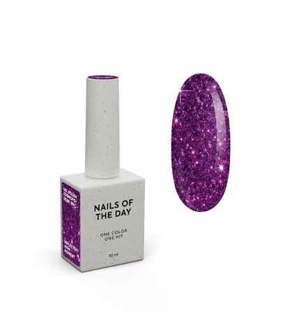 NAILSOFTHENIGHT Cosmopolitan gel polish - esmalte semipermanente reflectante rosa oscuro para uñas, 10 ml