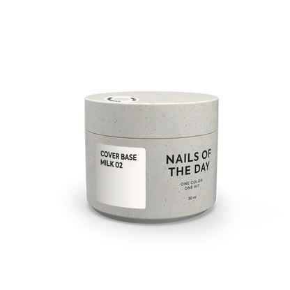 Nailsoftheday Cover base NEW Formula milk 02 - base camuflaje de color leche, 10 ml