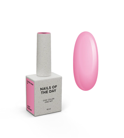 NAILSOFTHEDAY Cover Base 47 Light Pigment – base para uñas rosa intenso semitransparente con pigmentación ligera, 10 ml