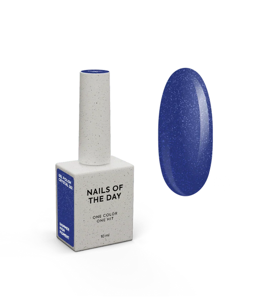 NAILSOFTHEDAY Let’s Special Crystal — un esmalte de color azul profundo con un fino brillo, que ofrece cobertura completa en una sola capa, 10 ml.