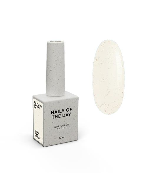 NAILSOFTHEDAY Let’s special Daphne — esmalte semipermanente lechoso con brillo dorado, 10 ml