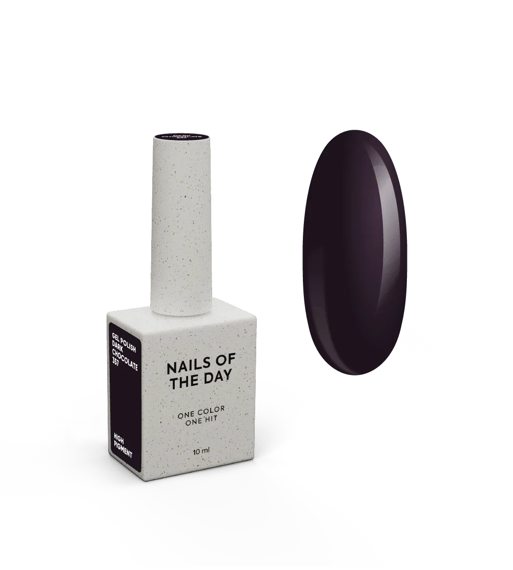 NAILSOFTHEDAY Let's Special Dark Chocolate - esmalte semipermanente marrón oscuro para uñas que cubre una capa, 10 ml
