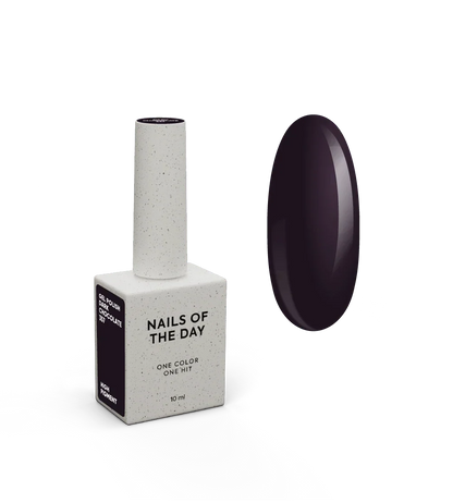 NAILSOFTHEDAY Let's Special Dark Chocolate - esmalte semipermanente marrón oscuro para uñas que cubre una capa, 10 ml
