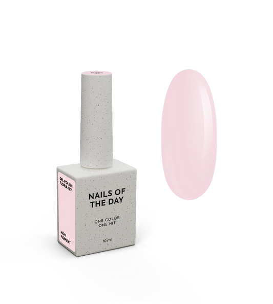 NAILSOFTHEDAY Gel Polish Floria — esmalte semipermanente rosa pastel con cobertura en una capa, 10 ml