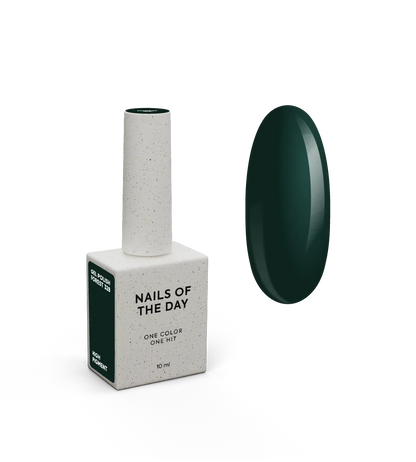 NAILSOFTHEDAY Gel Polish Forest — esmalte semipermanente verde oscuro, cobertura en una sola capa, 10 ml
