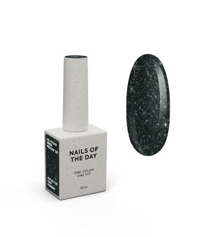 NAILSOFTHENIGHT Green Mexican gel polish — esmalte semipermanente reflectante verde oscuro, 10 ml