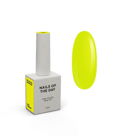 NAILSOFTHEDAY Let's Special Lemon: un esmalte semipermanente especial de limón neón que se superpone en una capa, 10 ml